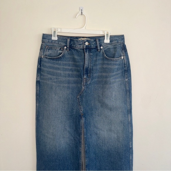NWOT Madewell The Rilee Denim Midi Skirt 30 - Picture 4 of 8